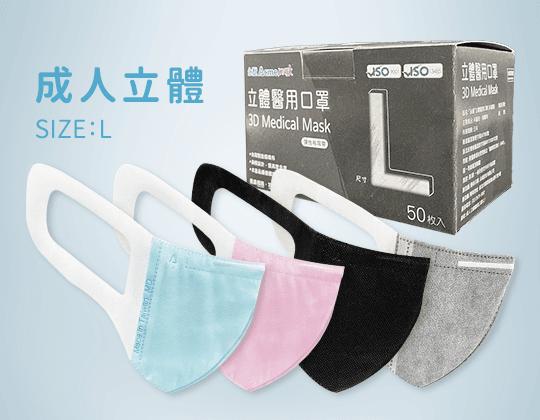 3D Medical Face Mask (Non-Sterile) – Adult L