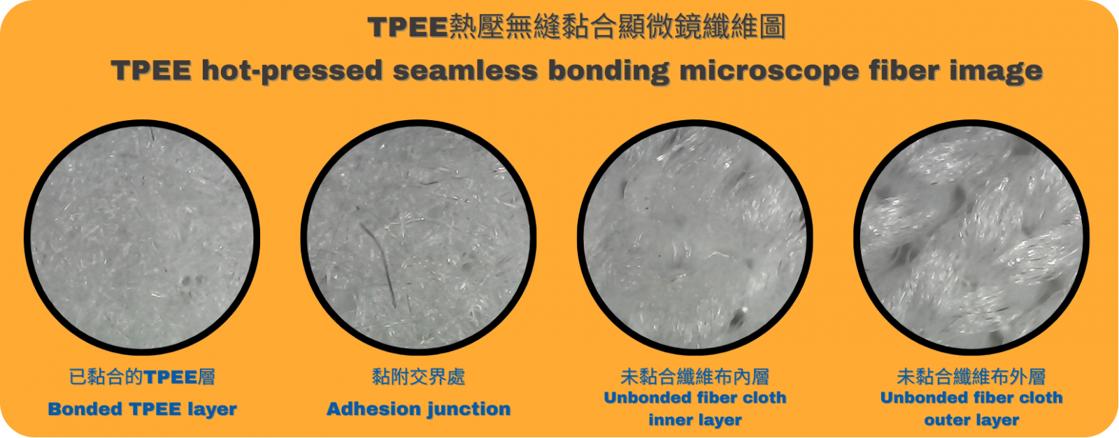 High-strength, no-mark adhesion of TPEE to textile